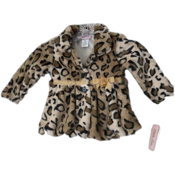 Little Lass Jacket Months Animal Print Coat  24 Months - Picture 1 of 4